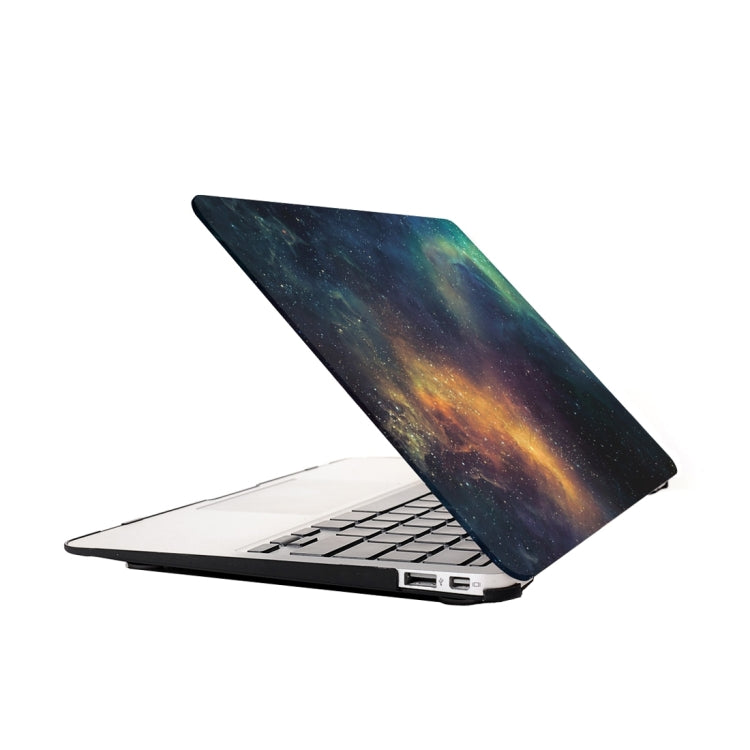 For Macbook Pro 15.4 inch Starry Sky Patterns Apple Laptop Water Decals PC Protective Case(Green)