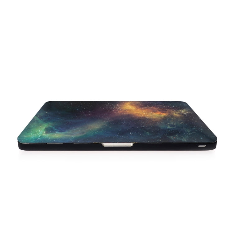 For Macbook Pro 13.3 inch Starry Sky Patterns Apple Laptop Water Decals PC Protective Case(Green)