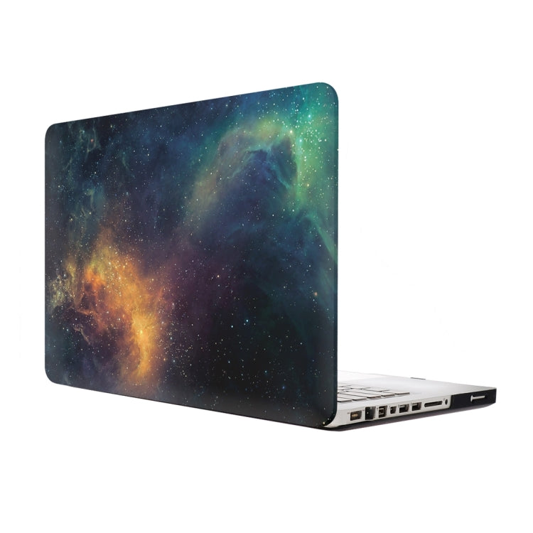 For Macbook Pro 13.3 inch Starry Sky Patterns Apple Laptop Water Decals PC Protective Case(Green)