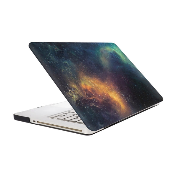 For Macbook Pro 13.3 inch Starry Sky Patterns Apple Laptop Water Decals PC Protective Case(Green)