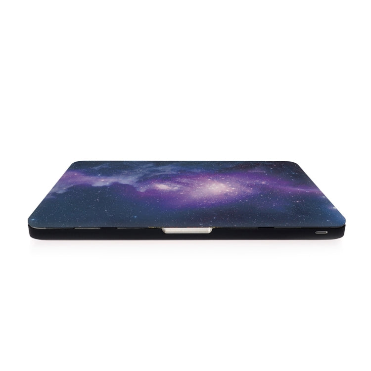 For Macbook Pro 13.3 inch Starry Sky Patterns Apple Laptop Water Decals PC Protective Case(Blue)