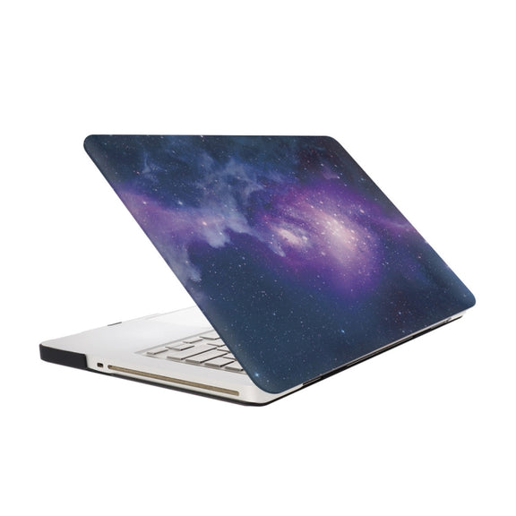 For Macbook Pro 13.3 inch Starry Sky Patterns Apple Laptop Water Decals PC Protective Case(Blue)