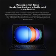 Original For Xiaomi Pad 6S Pro Keyboard Protective Leather Case (White)