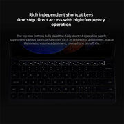 Original For Xiaomi Pad 6S Pro Keyboard Protective Leather Case (Black)