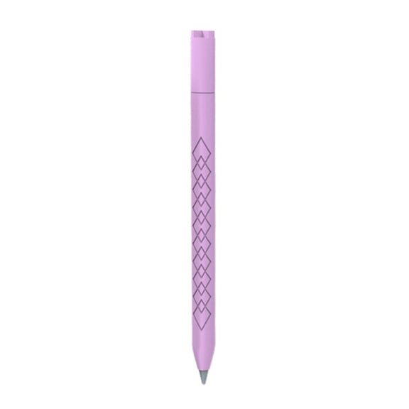 For Apple Pencil (USB-C) Diamond Pattern Silicone Stylus Pen Protective Case (Light Purple)