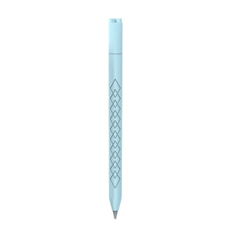 For Apple Pencil (USB-C) Diamond Pattern Silicone Stylus Pen Protective Case (Sky Blue)