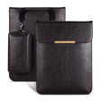13.3 inch Laptop 2 in 1 PU Leather Sleeve Liner Bag with Mouse Storage Bag(Coffee) - 13.3 inch by PMC TechLife | Online Shopping South Africa | PMC TechLife | Buy Now Pay Later Mobicred