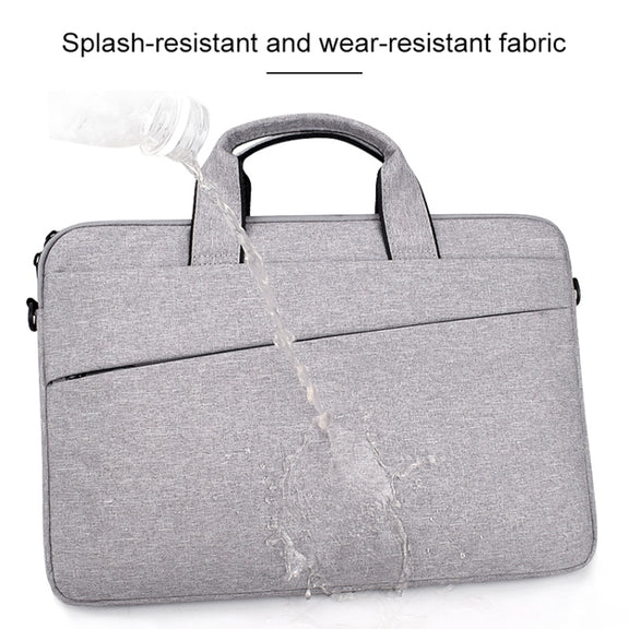 ST03S 13.3 inch Double Side Pockets Wearable Oxford Cloth Soft Handle Portable Laptop Tablet Bag(Pink)