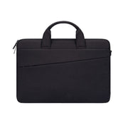 ST03S 15.4 inch Double Side Pockets Wearable Oxford Cloth Soft Handle Portable Laptop Tablet Bag(Black)