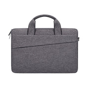 ST03S 15.4 inch Double Side Pockets Wearable Oxford Cloth Soft Handle Portable Laptop Tablet Bag(Deep Space Gray)
