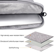 ST03S 15.4 inch Double Side Pockets Wearable Oxford Cloth Soft Handle Portable Laptop Tablet Bag(Deep Space Gray)