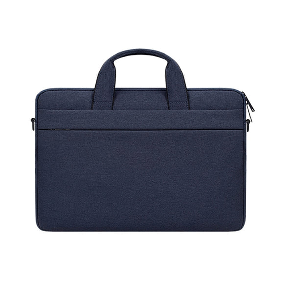 ST03S 15.6 inch Double Side Pockets Wearable Oxford Cloth Soft Handle Portable Laptop Tablet Bag(Navy Blue)