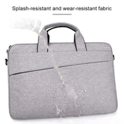 ST03S 15.6 inch Double Side Pockets Wearable Oxford Cloth Soft Handle Portable Laptop Tablet Bag(Navy Blue)