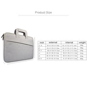 ST03S 15.6 inch Double Side Pockets Wearable Oxford Cloth Soft Handle Portable Laptop Tablet Bag(Navy Blue)