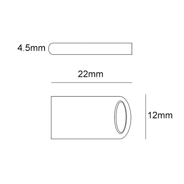 Zsuit 128GB USB 2.0 Mini Metal Ring Shape USB Flash Disk