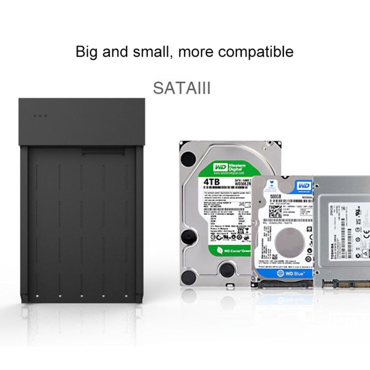 Blueendless 2.5 / 3.5 inch SSD USB 3.0 PC Computer External Solid State Mobile Hard Disk Box Hard Disk Drive (AU Plug)
