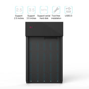 Blueendless 2.5 / 3.5 inch SSD USB 3.0 PC Computer External Solid State Mobile Hard Disk Box Hard Disk Drive (AU Plug)