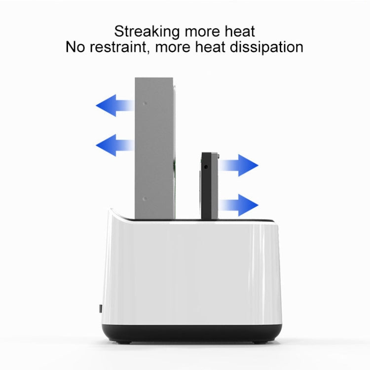 Blueendless 2.5 / 3.5 inch SATA USB 3.0 2 Bay Hard Drive Dock (EU Plug)