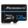 MICRODATA 128GB U3 Blue Line and Black TF(Micro SD) Memory Card - Micro SD Card by MiCRODATA | Online Shopping South Africa | PMC TechLife | Buy Now Pay Later Mobicred