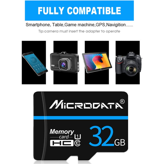 MICRODATA 128GB U3 Blue Line and Black TF(Micro SD) Memory Card