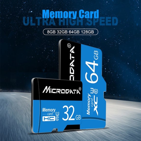 MICRODATA 128GB U3 Blue and Black TF(Micro SD) Memory Card