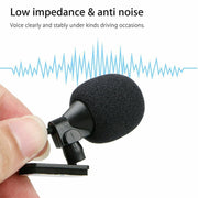 ZJ015MR Stereo 3.5mm Angle Head Plug Car Navigation DVD External Paste Microphone, Length: 3m