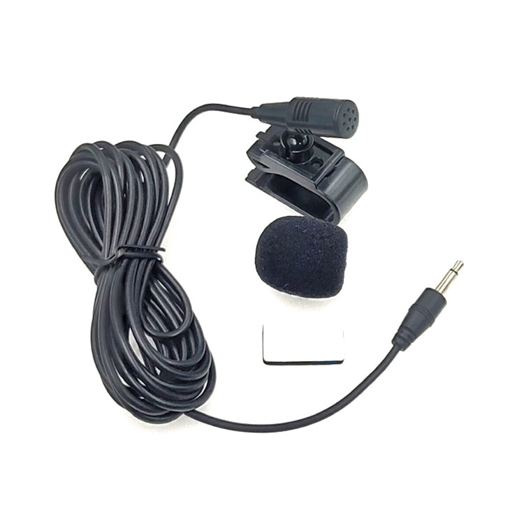 ZJ025MR Stick-on Clip-on Lavalier 2.5mm Jack Mono Microphone for Car GPS / Bluetooth Enabled Audio DVD External Mic, Cable Length: 3m