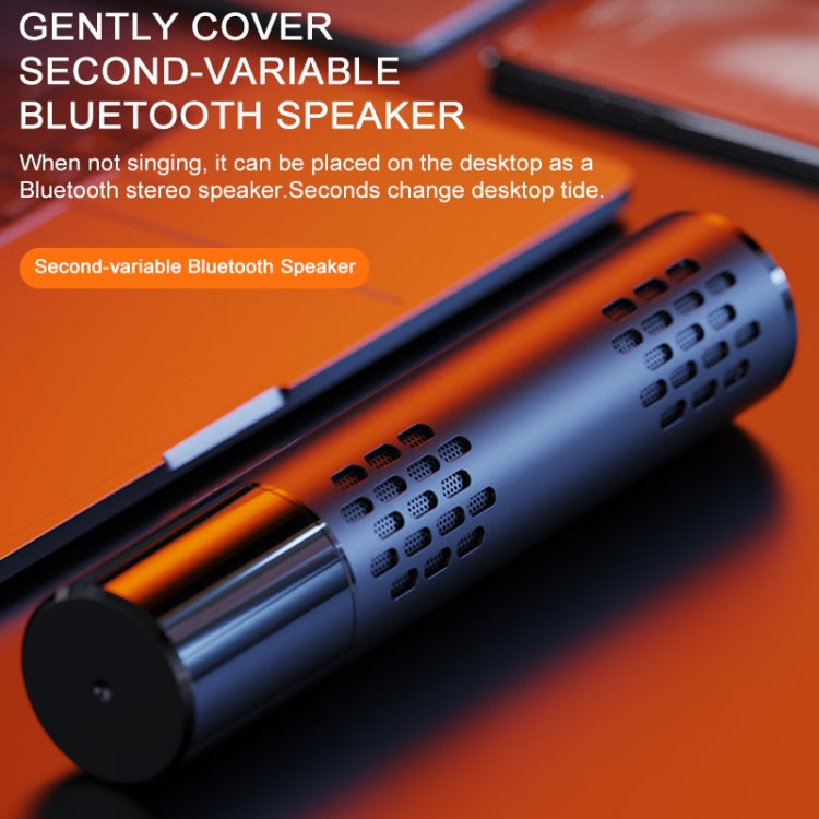 K1 Bluetooth 4.2 Karaoke Live Stereo Sound Wireless Bluetooth Microphone (Gold)