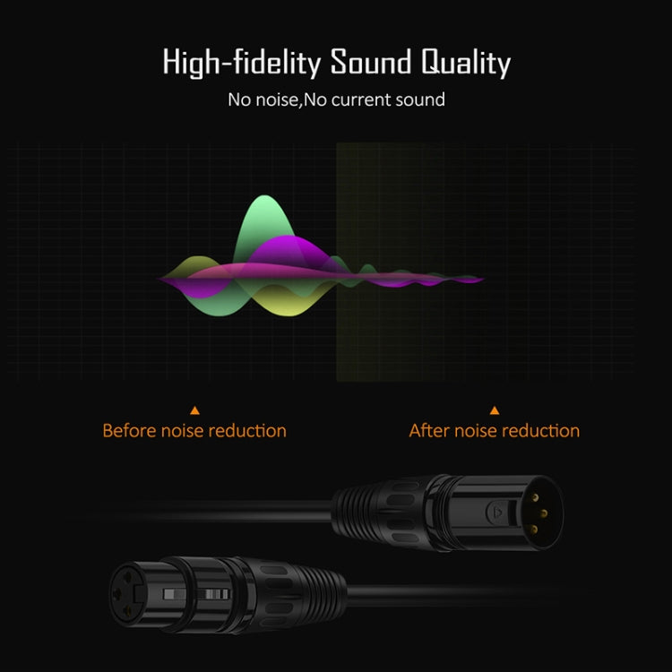 10m 3-Pin XLR Male to XLR Female MIC Shielded Cable Microphone Audio Cord
