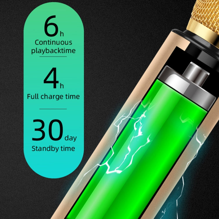 K3 Bluetooth 5.0 Karaoke Live Stereo Sound Wireless Bluetooth Condenser Microphone (Pink)