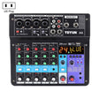 TEYUN NA6 6-channel Small Mixing Console Mobile Phone Sound Card Live Broadcast Computer Recording Console Processor, US Plug(Black) - Live Sound Effects Processors by TEYUN | Online Shopping South Africa | PMC TechLife | Buy Now Pay Later Mobicred