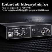 TEYUN Q-22 USB Computer Free Srive Microphone External Sound Card(Black)