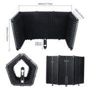 TEYUN S5 Microphone Soundproof Cover Windproof and Sound-absorbing Accessories(Black)