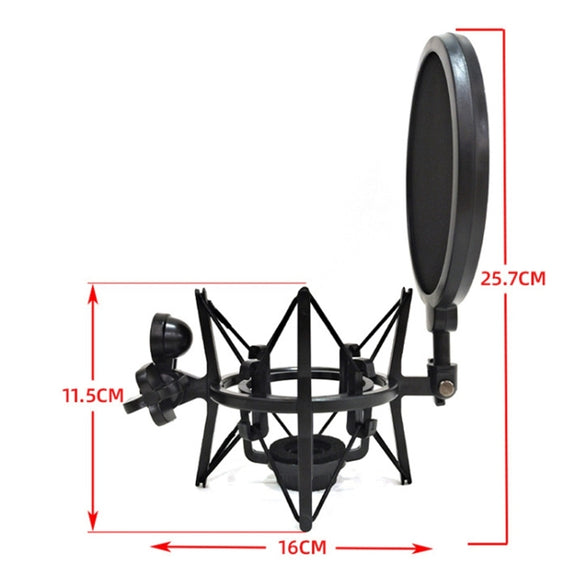 SH-101 Live Microphone ABS Shockproof Bracket (Black)