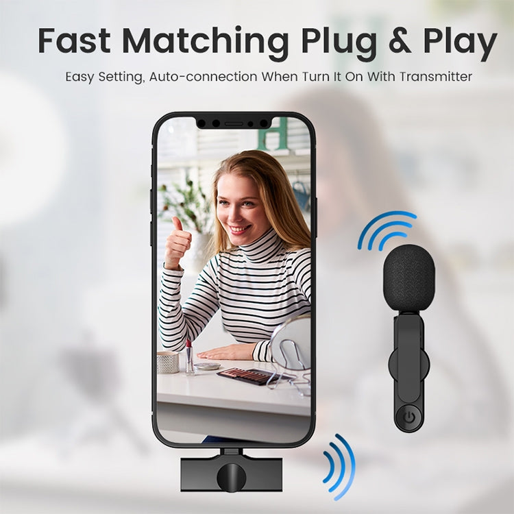 EP033T USB-C / Type-C Interface Lavalier Wireless Radio Microphone