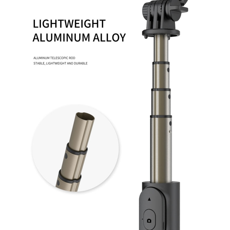 Q03 Bluetooth Remote Control Tripod Selfie Stick Phone Holder (White)