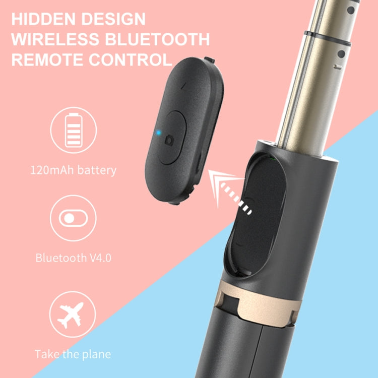 Q03 Bluetooth Remote Control Tripod Selfie Stick Phone Holder (White)