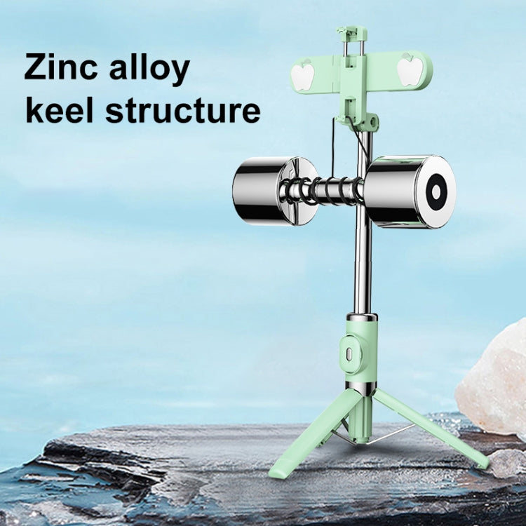 M01S Bluetooth Remote Control Dual Fill Light Tripod Selfie Stick (Yellow)