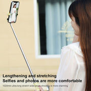 Bluetooth Remote Control Tripod Selfie Stick (Yellow)