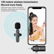 AP031-2 3 in 1 Noise Reduction Lavalier Wireless Microphone with Mic