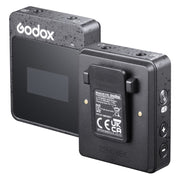 Godox MoveLink II M2 Wireless Lavalier Microphone System with 2 Transmitters and 1 Receiver for DSLR Cameras and Camcorders (Black)