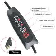 Live Broadcast Self-timer Dimming Ring LED Beauty Selfie Light with Small Table Tripod, Selfie Light Diameter: 16cm