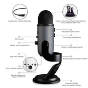 Logitech Blue Yeti USB Condenser Microphone(Blue)