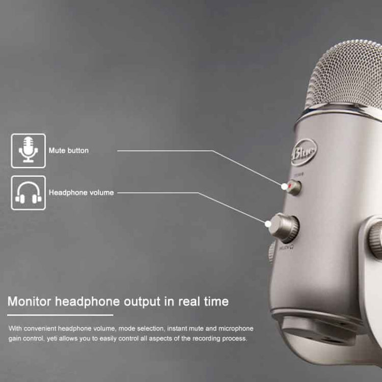 Logitech Blue Yeti USB Condenser Microphone(Blue)