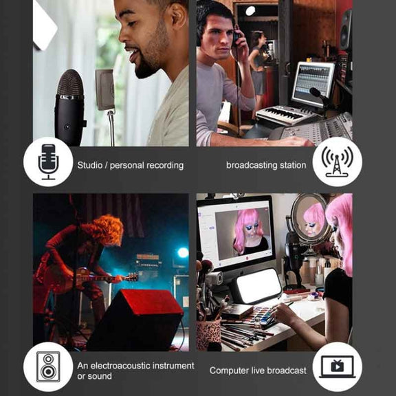Logitech Blue Yeti X Condenser USB Recording Live Broadcast Microphone (Black)
