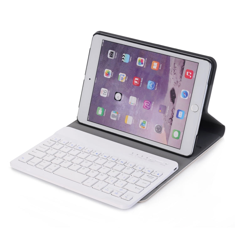 A03 for iPad mini 3 / 2 / 1 Universal Ultra-thin ABS Horizontal Flip Tablet Case + Bluetooth Keyboard(Gold)