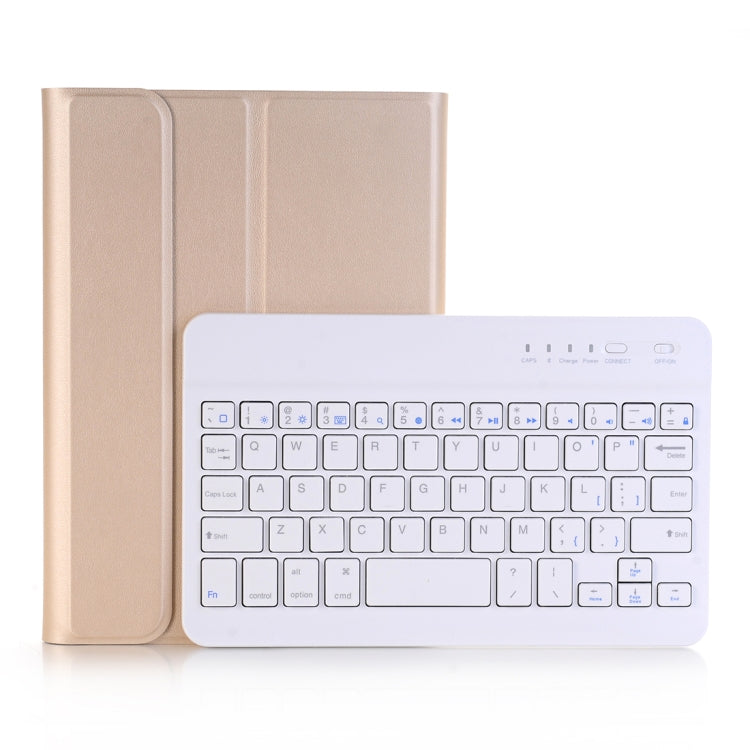 A03 for iPad mini 3 / 2 / 1 Universal Ultra-thin ABS Horizontal Flip Tablet Case + Bluetooth Keyboard(Gold)