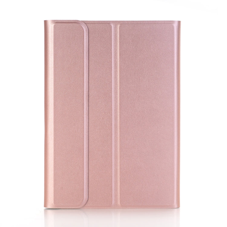 A03 for iPad mini 3 / 2 / 1 Universal Ultra-thin ABS Horizontal Flip Tablet Case + Bluetooth Keyboard(Rose Gold)