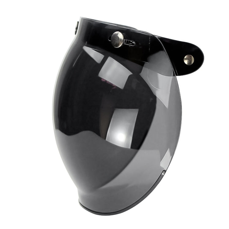Soman Motorcycle Bubble Visor Open Face Helmet Visor Helmet Windshield Shield with Transparent Frame(Colour)