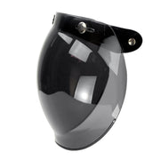 Soman Motorcycle Bubble Visor Open Face Helmet Visor Helmet Windshield Shield with Transparent Frame(Transparent)
